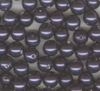 25 6mm Dark Purple Swarovski Pearls
